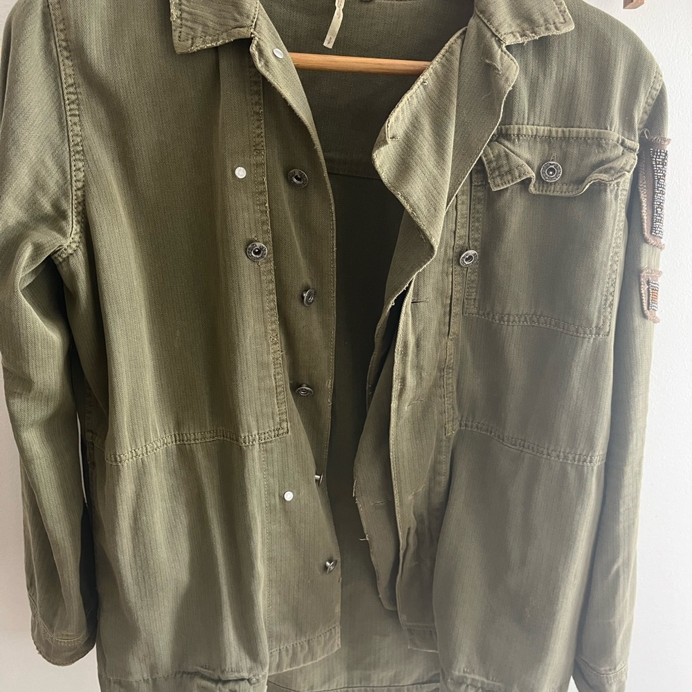 Free people jacket with embellishments